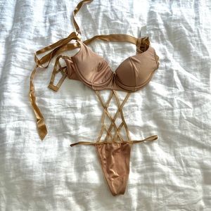 NWOT Fredericks of Hollywood sexy thong one piece lingerie size  XS